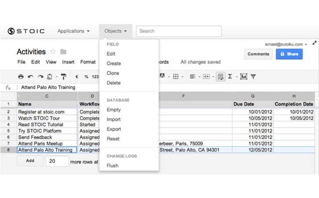 STOIC, pour transformer une feuille de calcul Google en application mobile sur le nuage STOIC, pour transformer une feuille de calcul Google en application mobile sur le nuage
