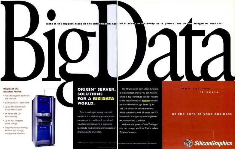 Silicon Graphics : la 1ère publicité sur le Big Data Silicon Graphics : la 1ère publicité sur le Big Data