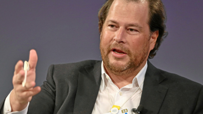Marc Benioff, fondateur de Salesforce Marc Benioff, fondateur de Salesforce