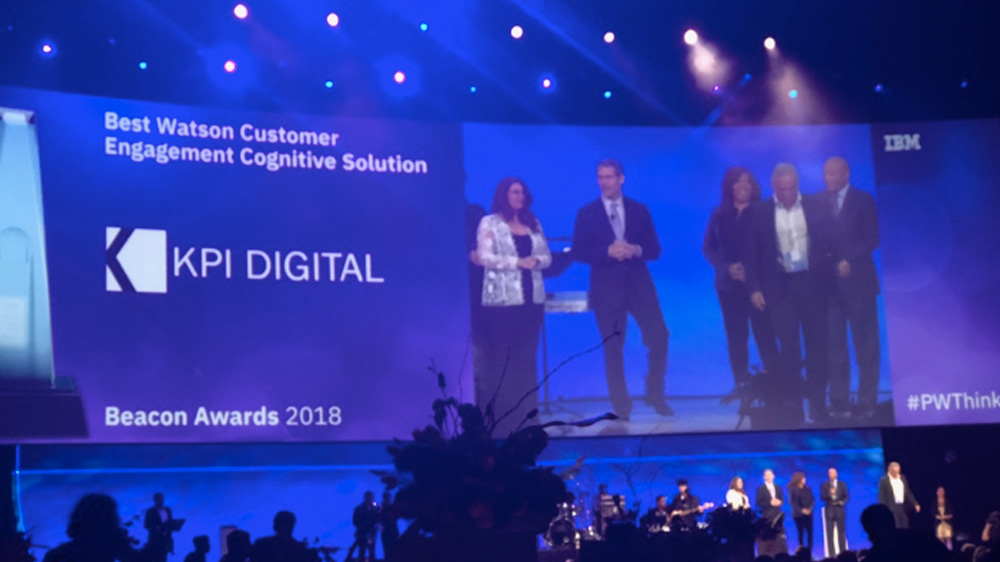 KPI DIGITAL remporte le prix IBM Beacon 2018 pour la meilleure solution cognitive Customer Watson Engagement