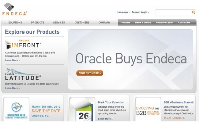Oracle rachète Endeca pour compléter son offre ATG