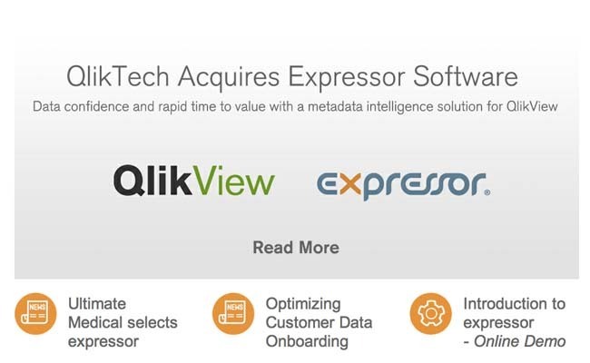 Qliktech rachète Expressor pour séduire les DSI