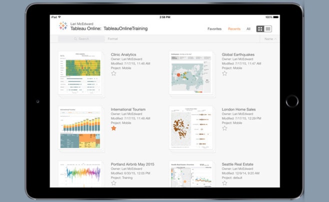 La nouvelle application mobile Tableau 9.1 La nouvelle application mobile Tableau 9.1