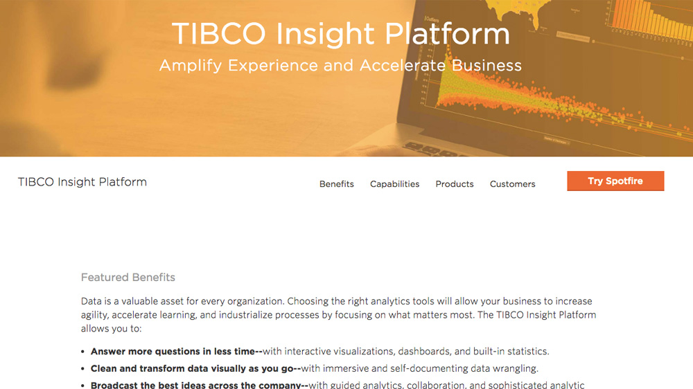 TIBCO aide les entreprises à adopter une logique analytique avec TIBCO Insight Platform