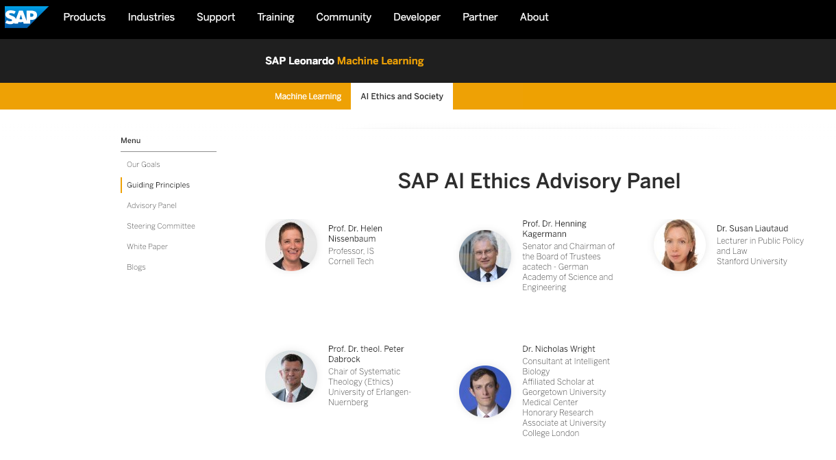 SAP devient la première entreprise technologique européenne à créer un panel consultatif sur l’éthique pour l’intelligence artificielle