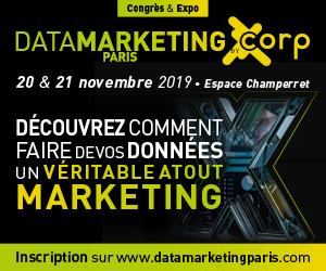 DATA MARKETING PARIS 2019 – 20 & 21 Novembre 2019 à Paris, Espace Champerret