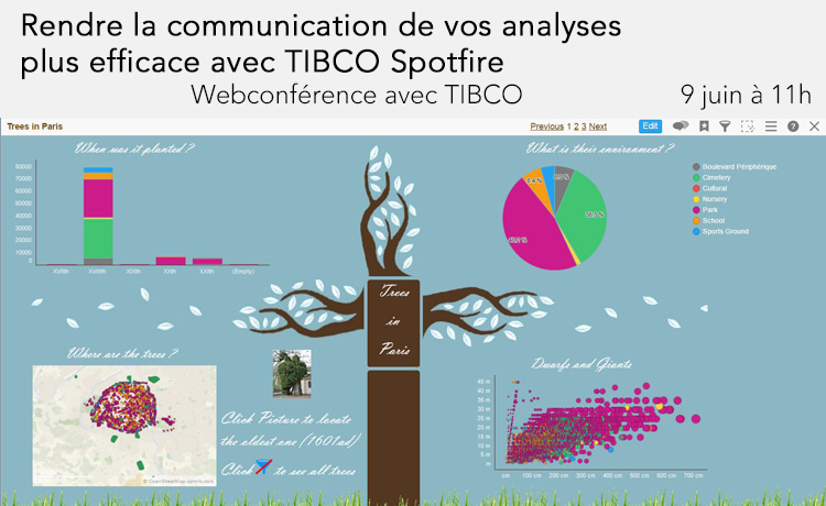 9 juin à 11h - Webinaire : Comment rendre la communication de vos analyses plus efficace avec le visual storytelling de TIBCO Spotfire