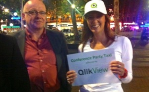 Guerilla marketing entre Microstrategy et QlikView dans les rues d'Amsterdam